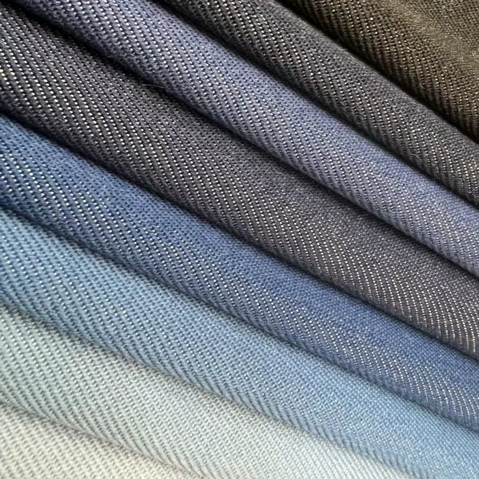 Spot supply of 10 non-elastic non-washable denim fabric non-fading imitation denim fabric pants fabric