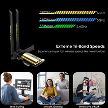 WAVLINK ���lAX210����Windows11/10 WiFi 6E AX5400 PCIe WiFi��