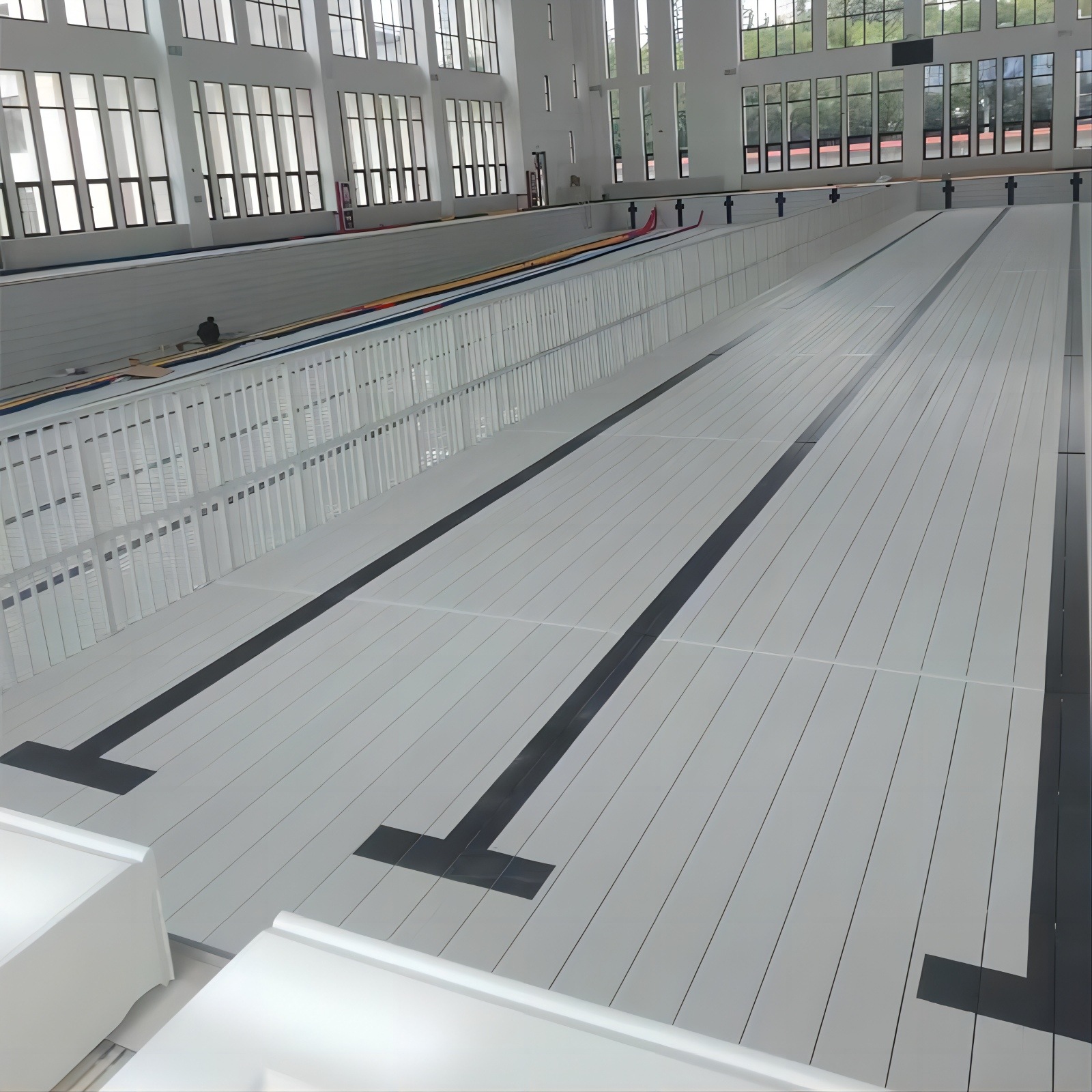 Piscina cojín de aumento de la altura del taburete cajón PVC plataforma de agua y tierra extraíble barandilla niños zona de natación cojín de agua profunda tablero alto