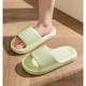 Slip-on Slippers Men's Summer Home Inner Thick-soled Household Non-slip Bathroom Bathing Slippers Women's Mute Slippers