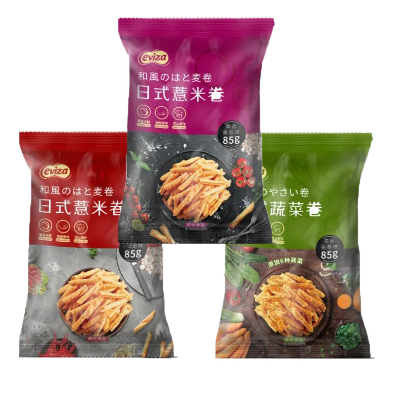 eviza日式蔬菜卷（浓郁香葱味）85g  香葱酥脆 蔬菜卷薏米卷|ms