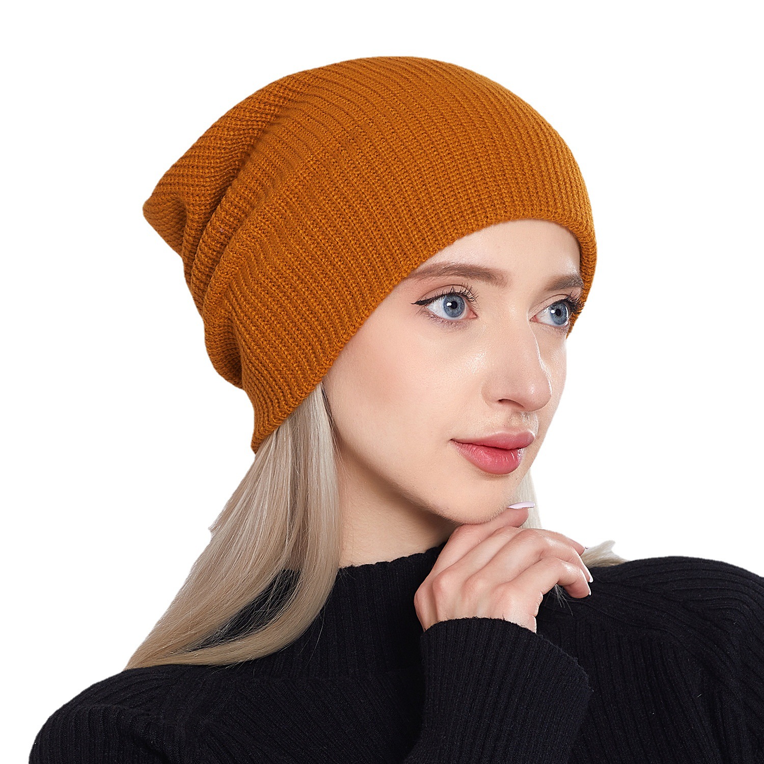 14-Color Knitted Woolen Hat, Couple Style Hat, Autumn and Winter New Fashion, Warm and Simple Knitted Hat, Men's and Women's Hat