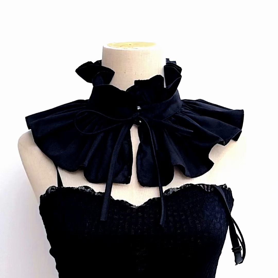 El nuevo Palacio Francés brisa decoración Flint encaje cuello alto retro Ruff cuello falso collar moda explosivo venta