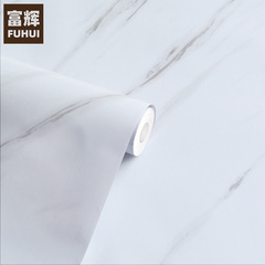 Jazz white marble wallpaper self-adhesive thickened kitchen oil-proof sticker PVC furniture protection film renovation sticker