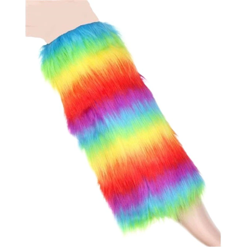 Носки из искусственного меха, защита ног, короткие меховые сапоги, меховые ножки, женские