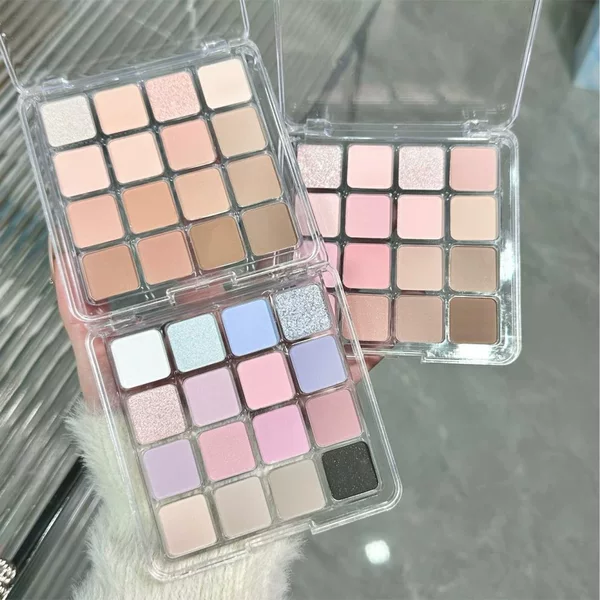 Little Red Book recommend Korean style spring pseudo plain 16 color eyeshadow plate pink Brown melon Pearl matte blush