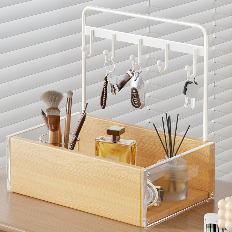 Entryway Key Holder Storage Rack Decorative Piece for the Entrance Door, Shoe Cabinet Tabletop Storage Box, Organizing Magic Tool