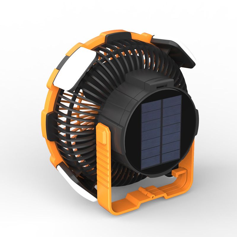 Ventilador de camping recargable, portátil, multifuncional, banco de energía, para tienda de campaña, para exteriores, transfronterizo.