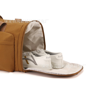 (Cross-border trading), foldable travel bag, storage system wet and dry separation, yoga clothing, sports bag 4