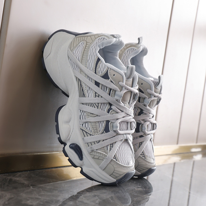 Couple's Dad Shoes for Women, 2025 Summer New Thin Mesh Breathable Thick-Soled Height-Increasing Niche Casual Sneakers Couple's Dad Shoes for Women, 2025 Summer New Thin Mesh Breathable Thick-Soled Height-Increasing Niche Casual Sneakers