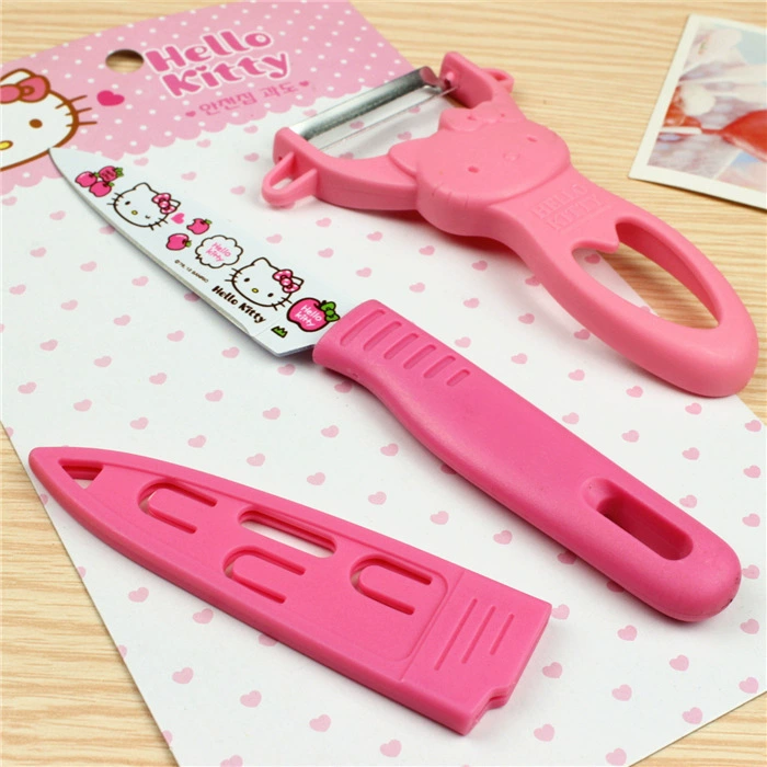 Wholesale kitty Korean cute fruit knife peel knife Apple stainless steel peeler planing scratchr