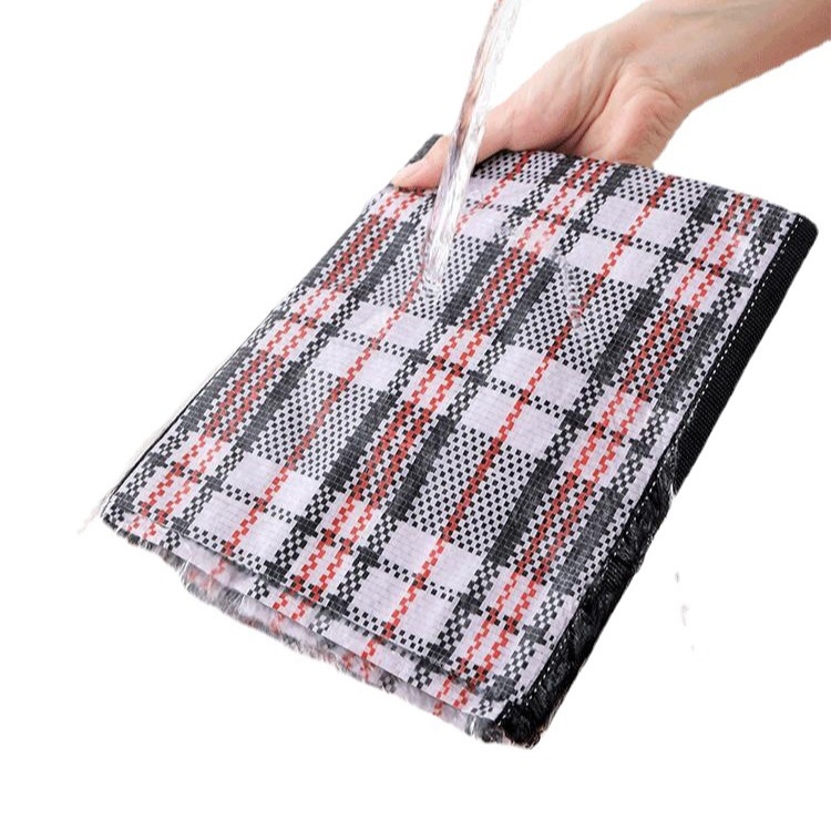 (2개) 강력한 휴대용 짠 가방 이동 방수 뱀 가죽 가방 이동을위한 초대형 이동 포장 가방