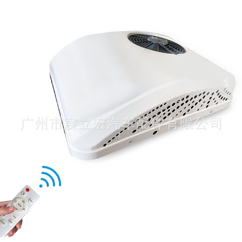 Aire acondicionado eléctrico de 12v24v para camiones, montado en la parte superior, con función de calefacción y refrigeración, aire acondicionado para estacionamiento.