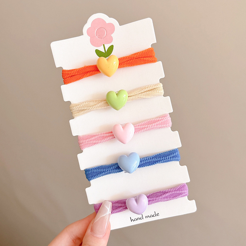 Ligas para el cabello de alta elasticidad de tela resistentes para mujer