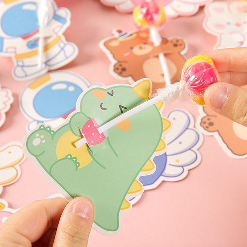 Children's Day cute ins cartoon pattern lollipop decorative paper card DIY decorative card insert card small gift