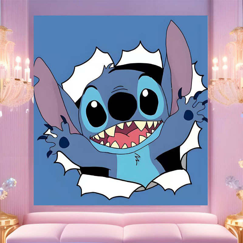 20 * 20 Crazy Zoo City pintura digital a mano diy dibujos animados pintura a mano Judith Decoration