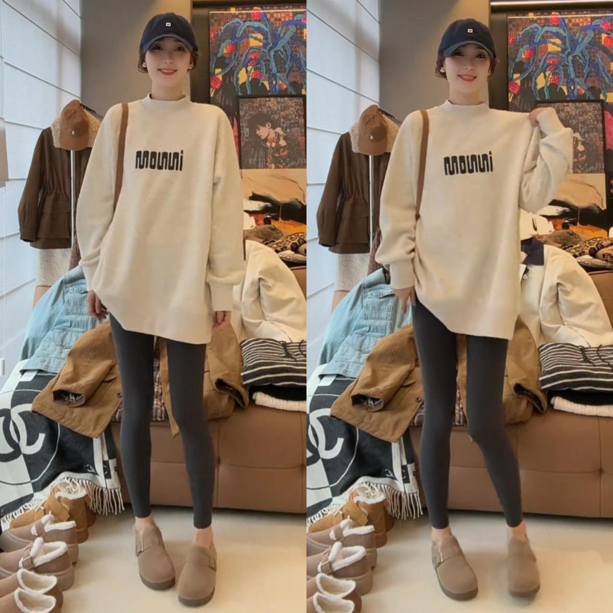 Long velvet base body-friendly winter warm shark