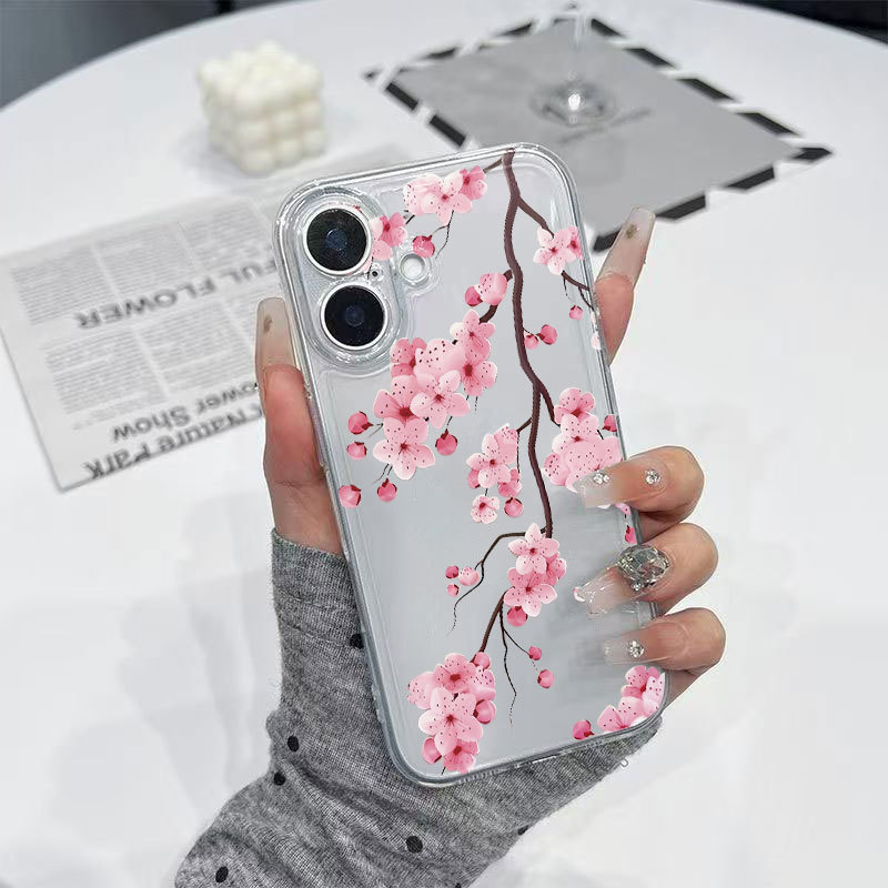 Pink Cherry Blossom Suitable for Apple 17Promax Samsung Galaxy Huawei Oppo Glory Vivo Xiaomi Redmi 1