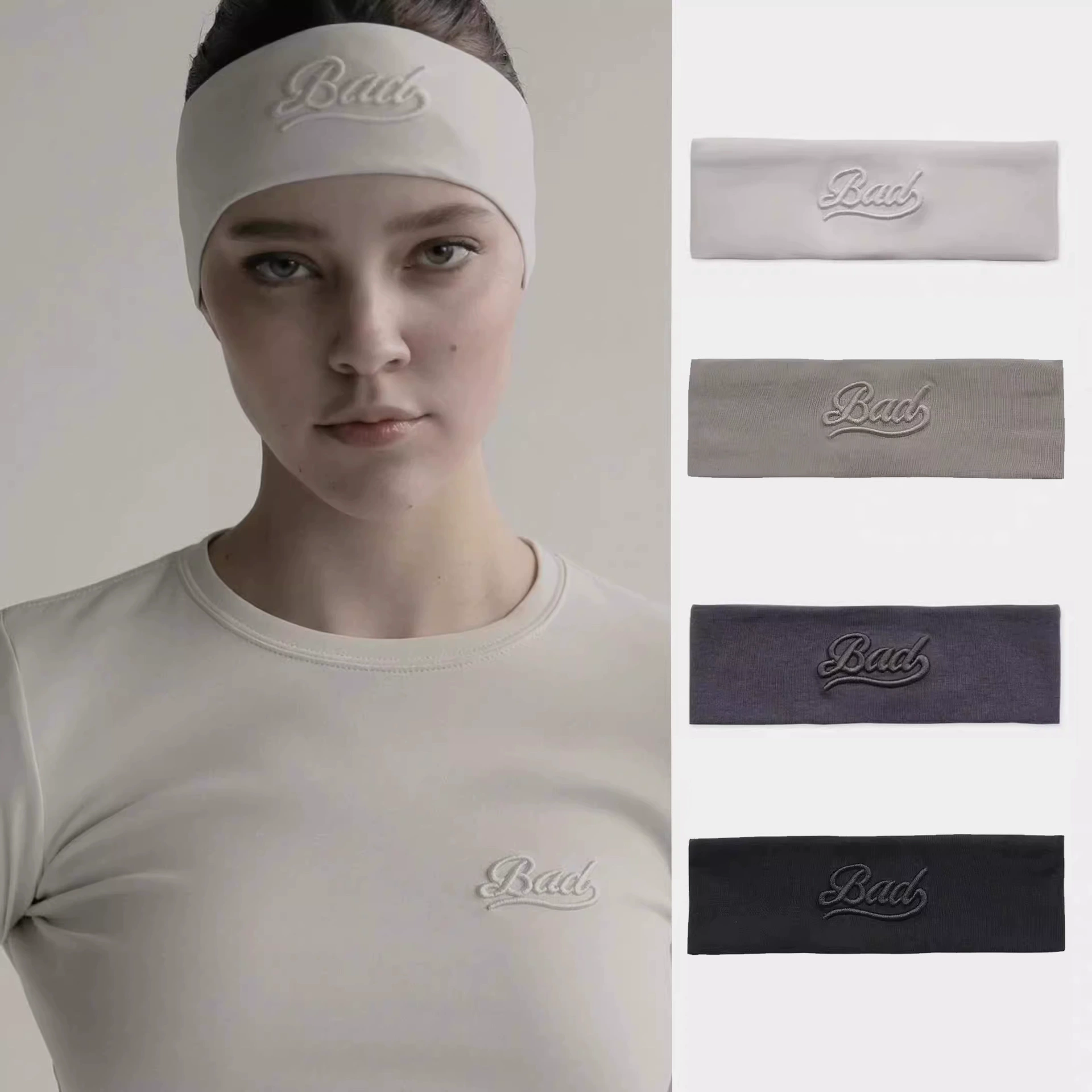Корейский головной убор Badblood BCAC в американском стиле, с вышивкой букв, однотонный, для йоги