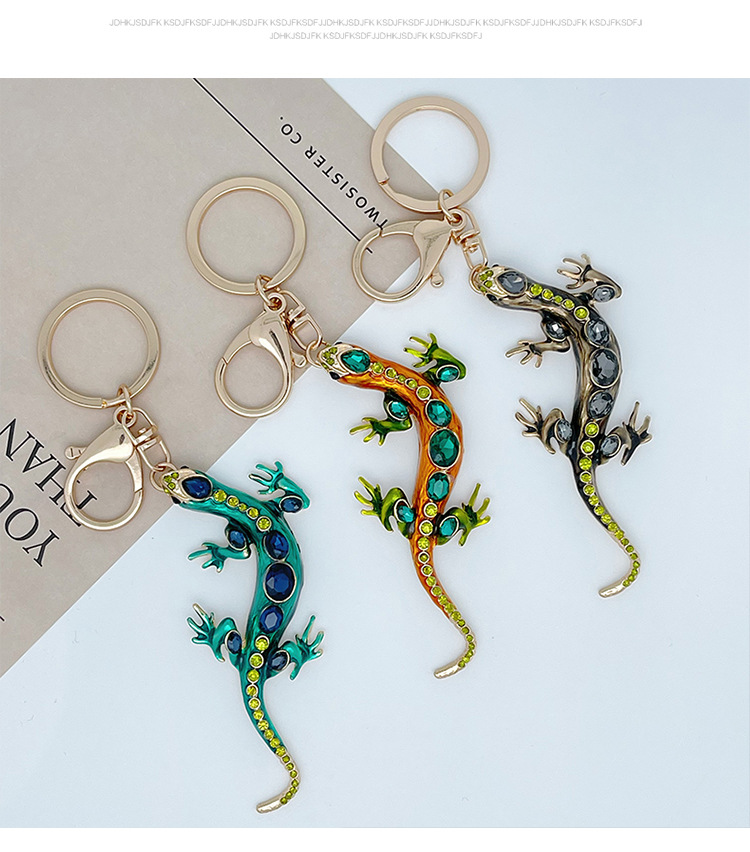 Daily Occasion Modern Style Lizard Alloy Men's Bag Pendant Keychain