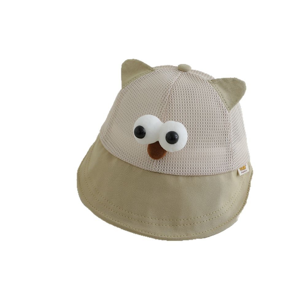 Sombrero para niños, estilo fino de verano, malla divertida y transpirable, sombrero de visera de ala grande, sombrero de protección solar para bebés para hombres y mujeres