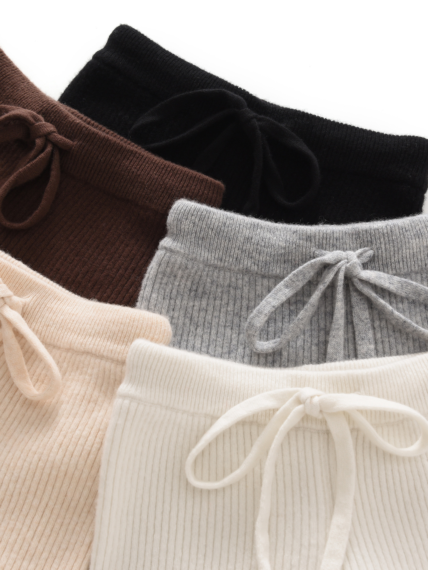 Autumn/Winter Knitted Wide-Leg Cashmere Pants, Straight-Leg Pants for Children, Girls, and Toddlers, New Thick Wool Style