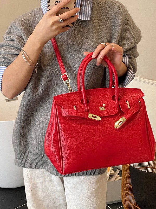 Bolsos de platino retro retro de alta calidad para mujeres 2026 comercio exterior nueva moda litchi pattern commuter mochila versátil