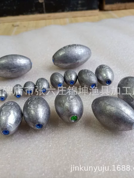 Olive Type Plastic Core Heart Lead Pendant Hollow Lead Pendant Fishing Remote Throw Belt Plastic Core Heart Lead Pendant Foot
