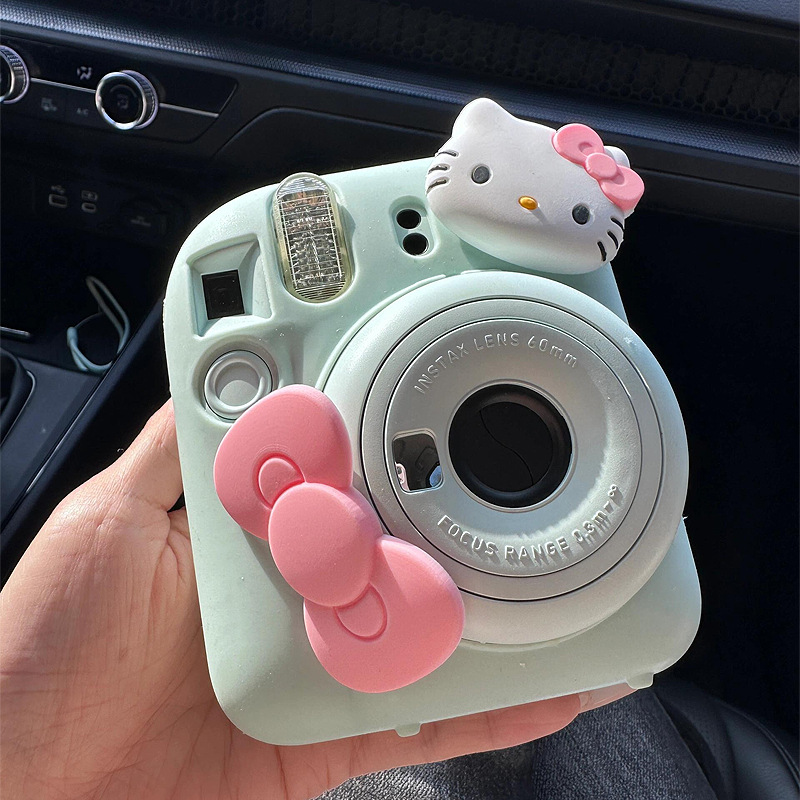 후지 미니 12 장식을위한 산산조각 방지 솔리드 컬러 실리콘 소프트 케이스