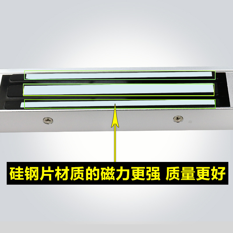 Cerradura magnética impermeable de 280kg, apta para puertas simples o dobles, 12V control de acceso.
