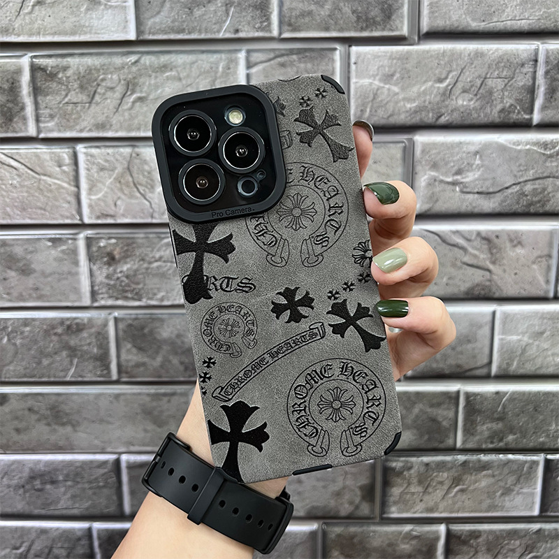 Fine velvet suede cruciferous crocore apple 11/12/13/14 mobile phone case 15Pro personality 16 fashion men