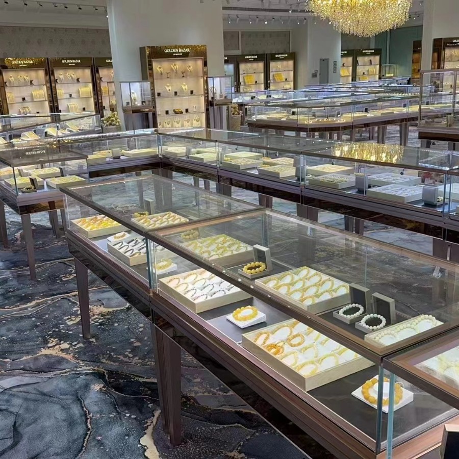 精品玉器柜台眼镜展示柜钛合金展示架简易手表珠宝首饰展柜陈列柜