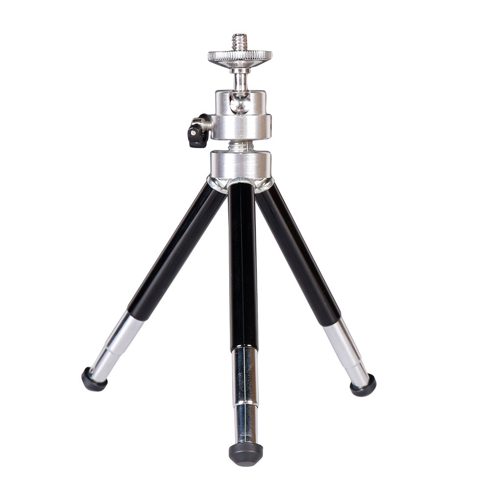 Adjustable three-section tripod (black)