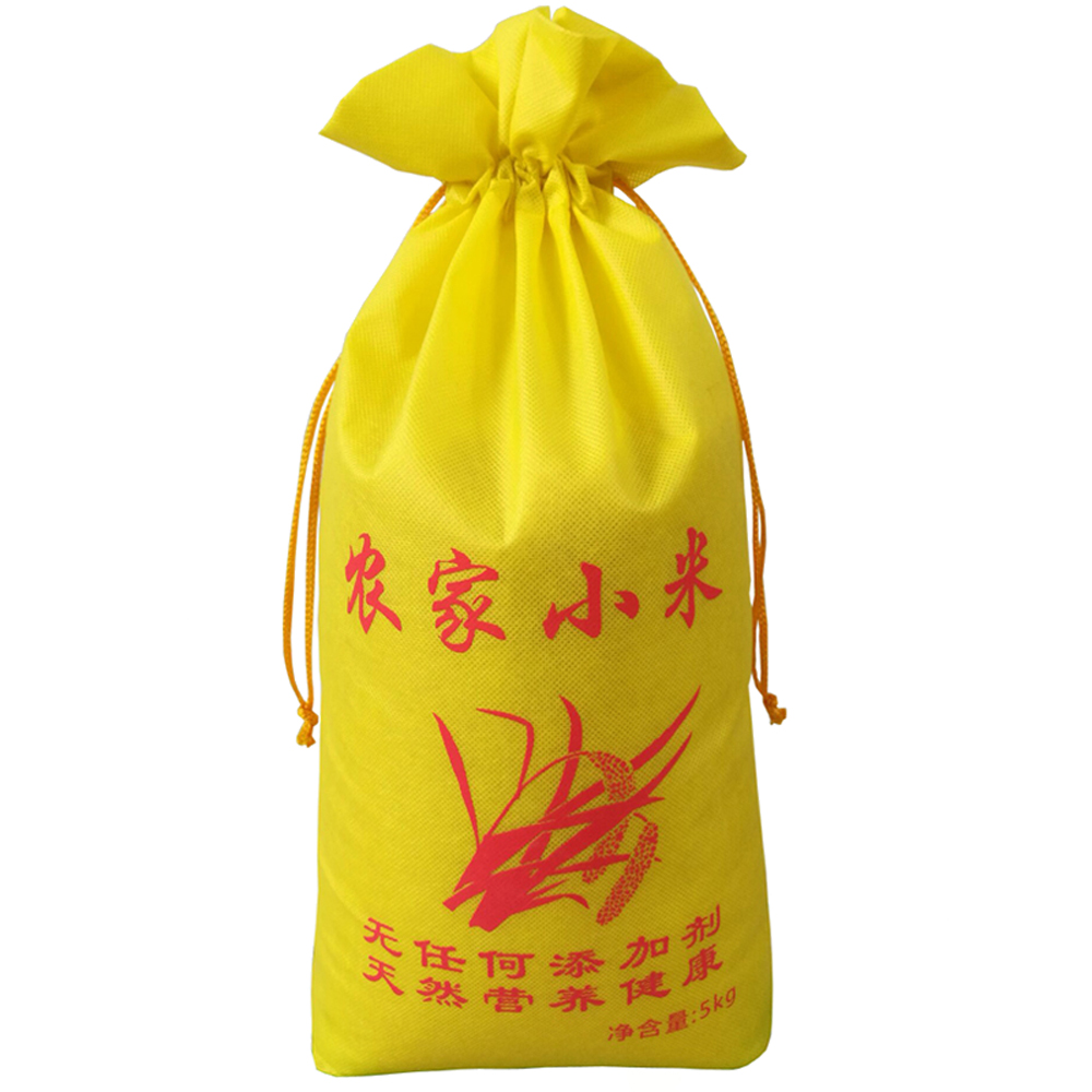 Bundokou bolsa de mijo spot 2 jin 5 jin 10 jin no tejido bolsa de mijo granja bolsa de embalaje de mijo al por mayor fijación