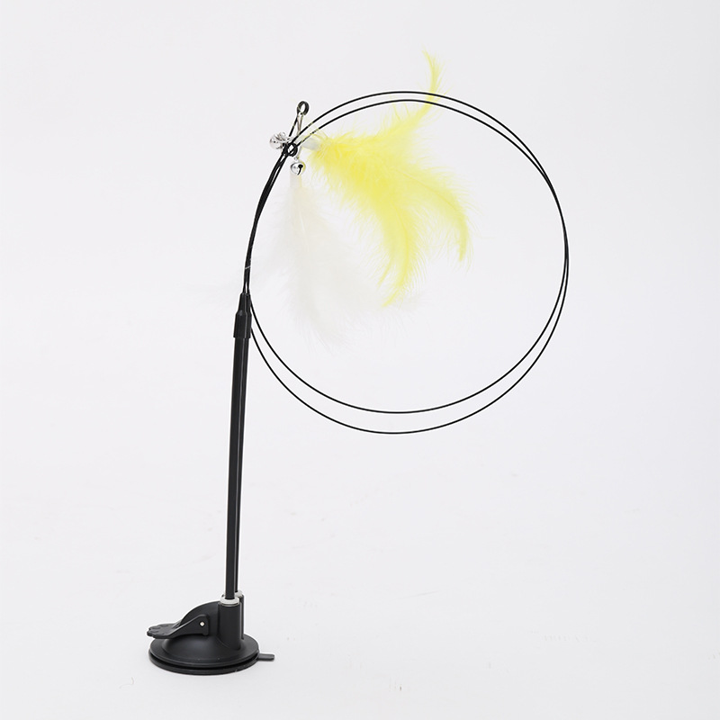 Lechón divertido gato palo gato juguete gatito auto-Hola aliviar la congestión de alambre de acero varilla larga consumo físico automático gato suministros