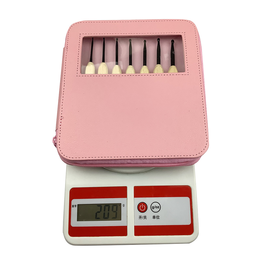 Cruz-frontera nueva aguja de suéter DIY mango de madera hecho a mano crochet 9 OPP bolsa Cypress crochet de aluminio Amazon