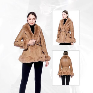 Russian winter faux fur coat������ëƤ������Ƥëһ�wŮ���L��