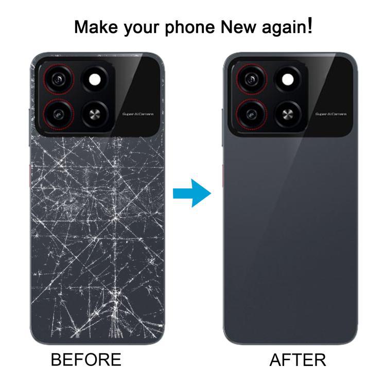 Aplicable a ZTE Blade A35 Z2453 cubierta trasera de batería integral con marco central / anillo de foto (color: