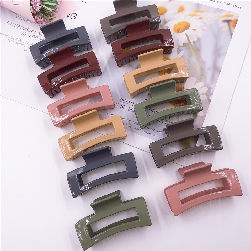 Cabeza trasera grande en línea clip de celebridad estilo coreano temperamento femenino horquilla tiburón agarre del pelo Placa de baño horquilla