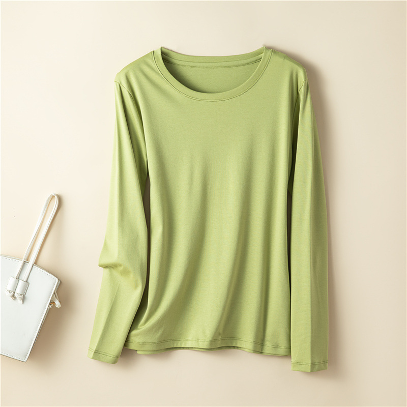 암소 과일 녹색 라운드 넥