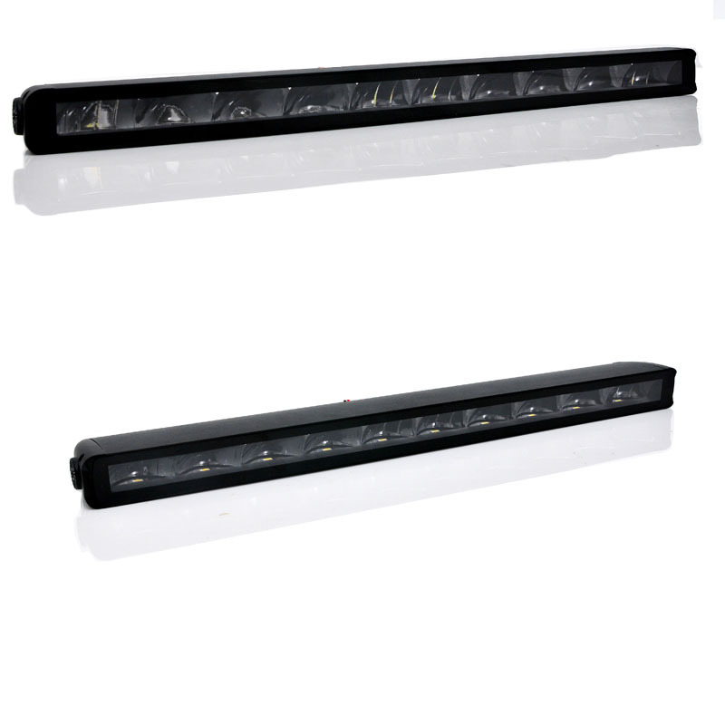 New Car Off-Road Vehicle Truck Led Single-Row Side-Emitting Black Background Yellow and White Dual-Color Ultra-Bright Spotlight Strip