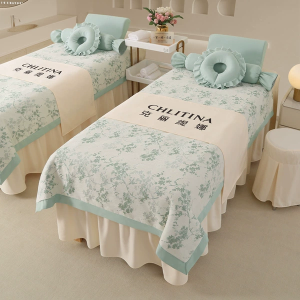 ⑰↬◓↬LY-mint green with off-white↫◓↫