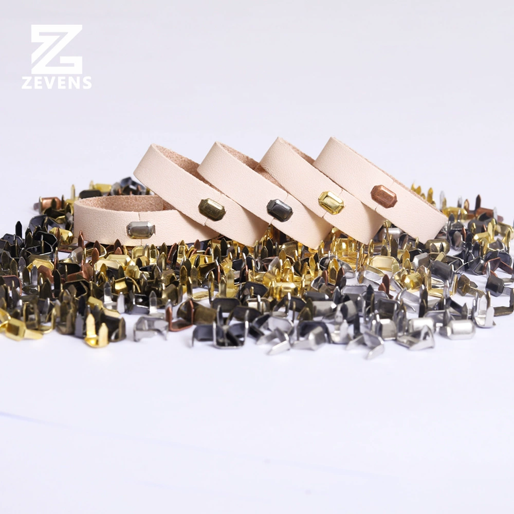 Ремень кольцо коготь гвоздь Чистая латунь материал ремень кожаное кольцо Аксессуары Коготь ногтевое кожаное кольцо фиксация конский гвоздь двухногий коготь гвоздь