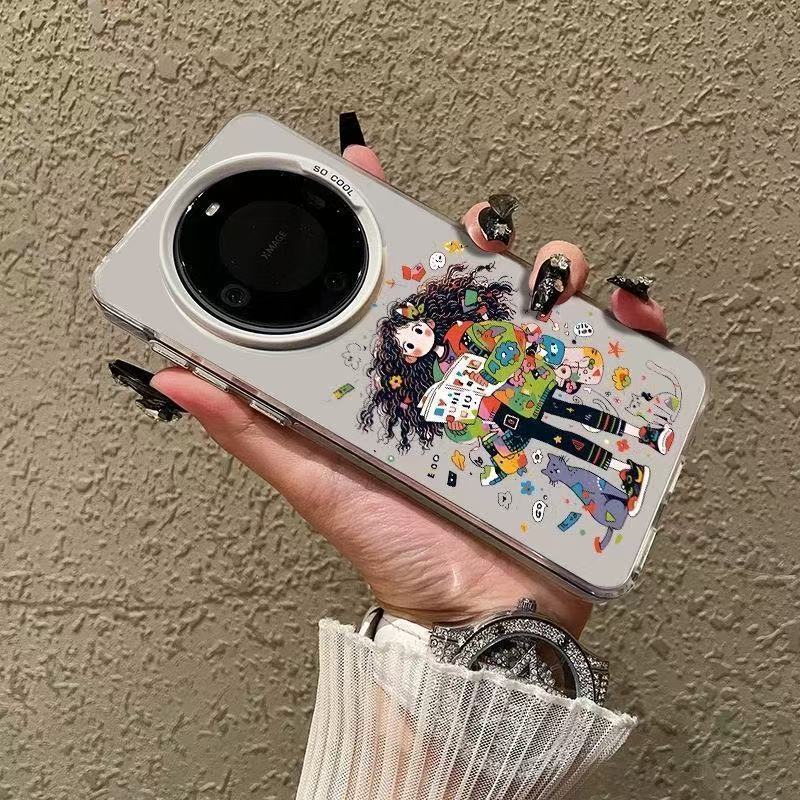 Funda para teléfono móvil de chica de moda para funda para teléfono móvil Huawei mate60pro P70 nuevo Honor 100nova1 2/11