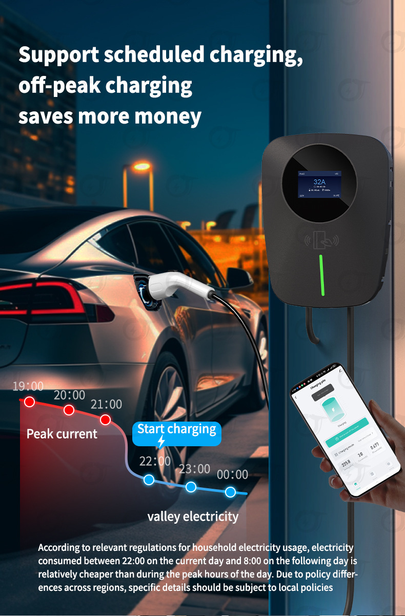 Cross-border export national standard GB/T pure copper charging gun 3.5kw car charger BYD wall-mounted charging station