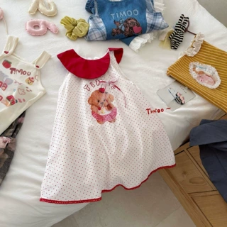女童连衣裙2026夏季新款童装衣服儿童背心裙无袖裙女宝宝洋气裙子
