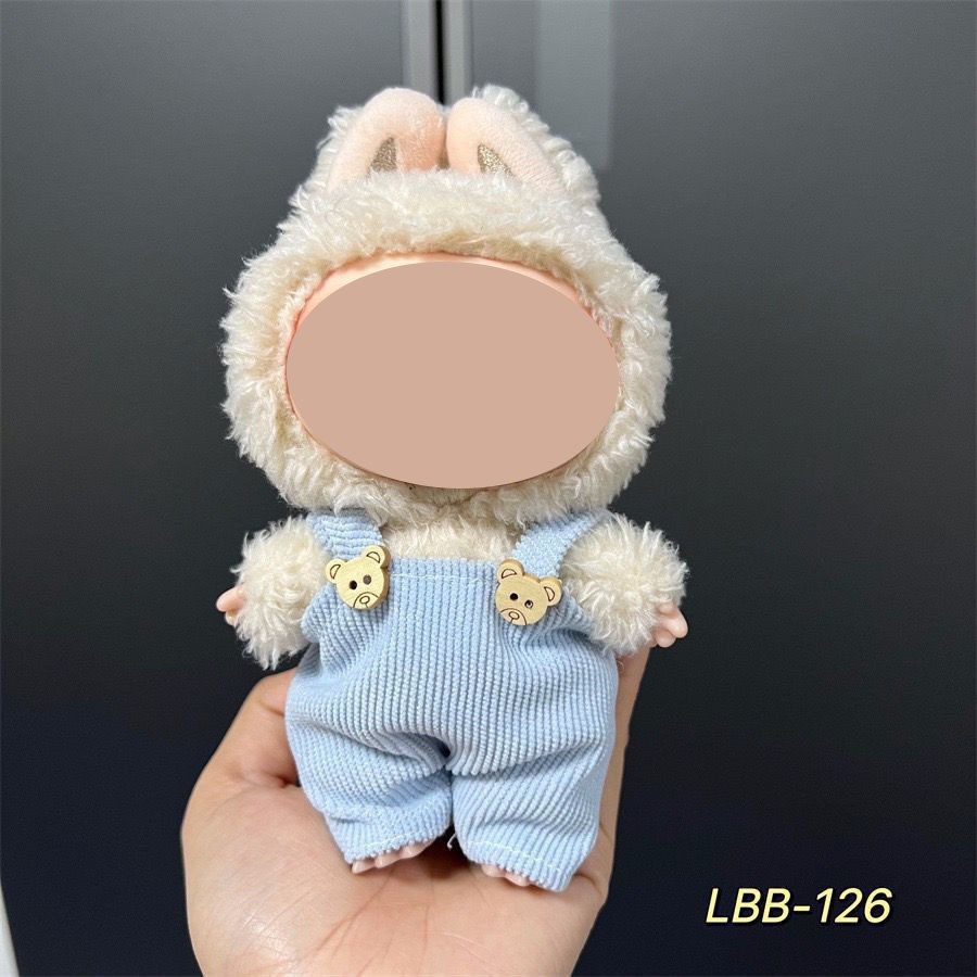 Labu bob11 ropa de muñeca labubu 15cm muñeca de marea osos pantalones 10cm conjunto bjd image 34