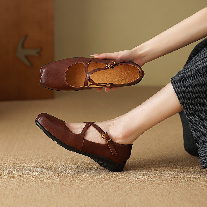 Ballet shoes square toe