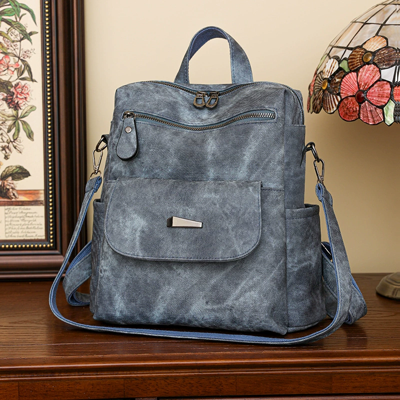 (Cross-border trading), retro capacious backpack, universal bag for traveling