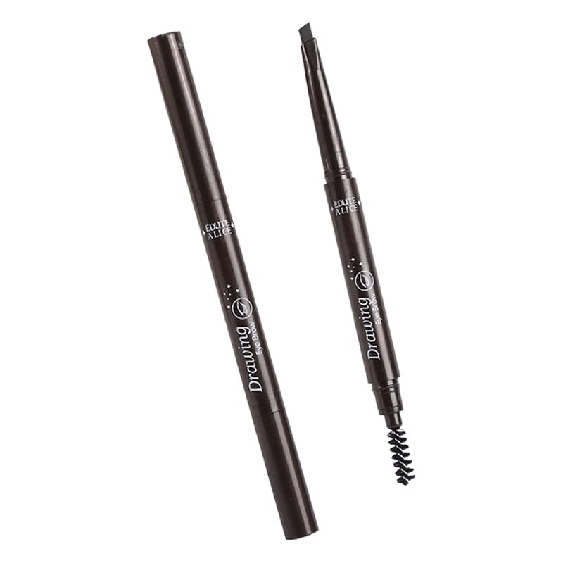 Карандаш для бровей на двойном каблуке женский натуральный не простой в обморок инструмент для начинающих вращающаяся автоматическая щетка треугольник двухкаблуковый карандаш для бровей